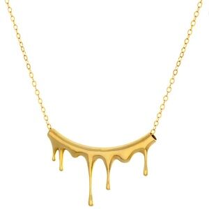 Marie June Dripping Rivulet Gold Vermeil Necklace